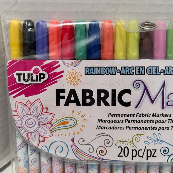 TULIP 20 pcs fine tip permanent fabric markers - Picture 5 of 13